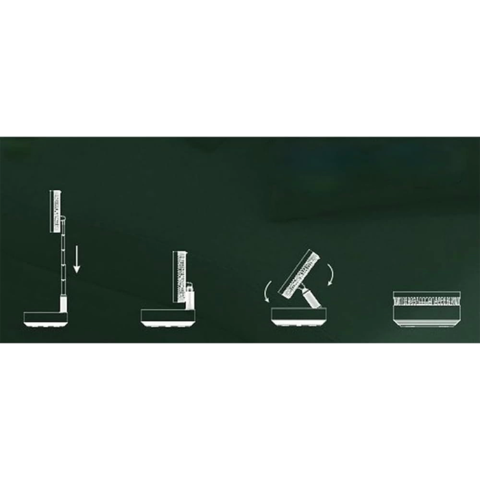 Teleskopik Fan Vantilatör 4 Modlu Şarjlı Katlanabilir Yükseltilebilir Taşınabilir Serinletici Portatif Masa Vantilatörü ( Lisinya )