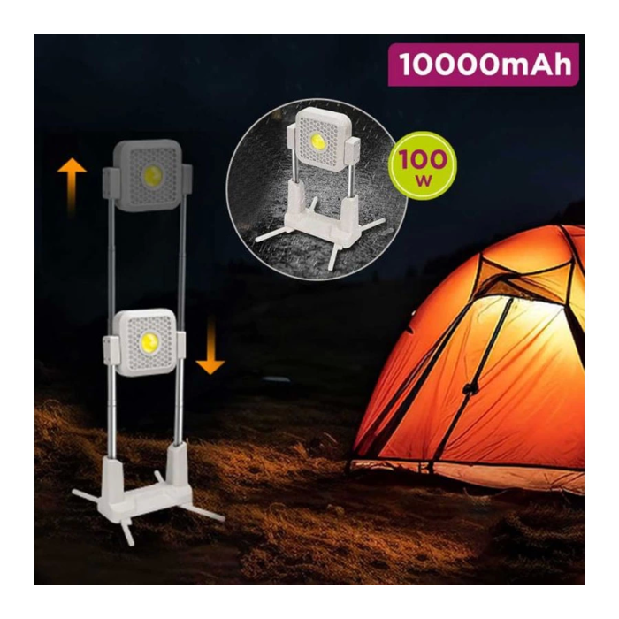 Katlanabilir Kamp Lambası Çok İşlevli Ultra Güçlü 4 Modlu Aydınlatma ( Lisinya )