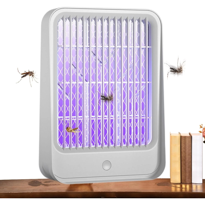Elektrikli Sinek Kovucu USB Şarjlı Sessiz ve Etkili Led Işıklı Kapan ( Lisinya )