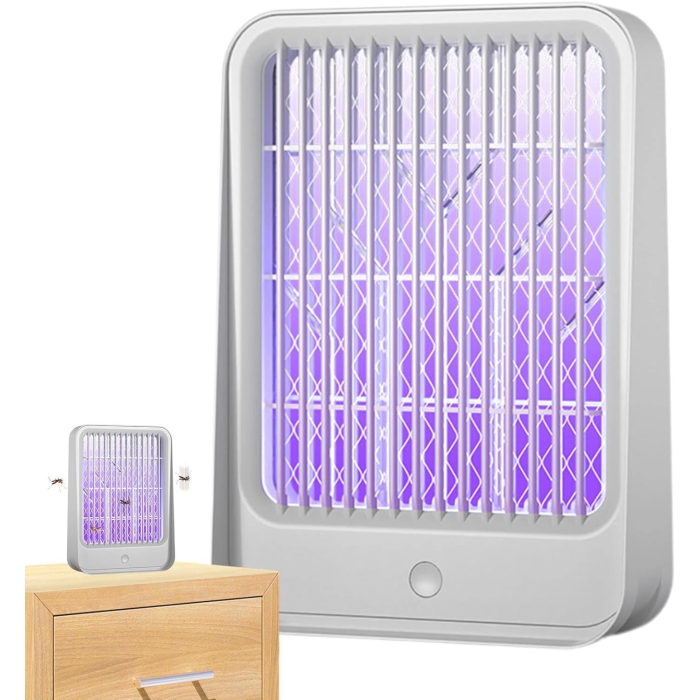 Elektrikli Sinek Kovucu USB Şarjlı Sessiz ve Etkili Led Işıklı Kapan ( Lisinya )