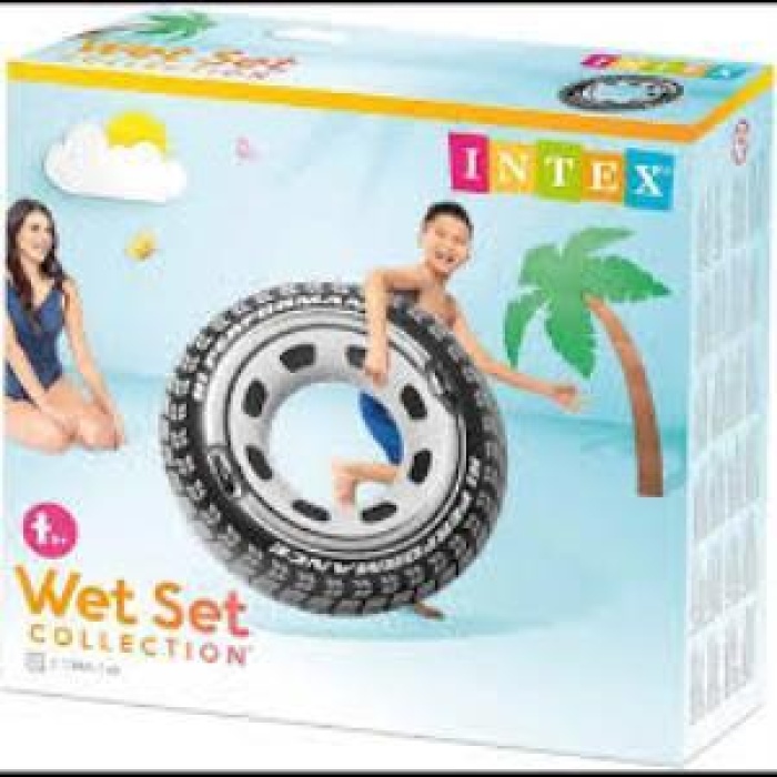 Intex Tutunmalı Deniz Simiti Araba Lastiği Desenli 114cm - 56268 (Lisinya)
