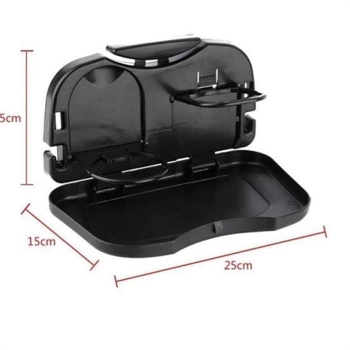 Araba Koltuk Arkası Katlanabilir Tepsi Siyah ( Lisinya )