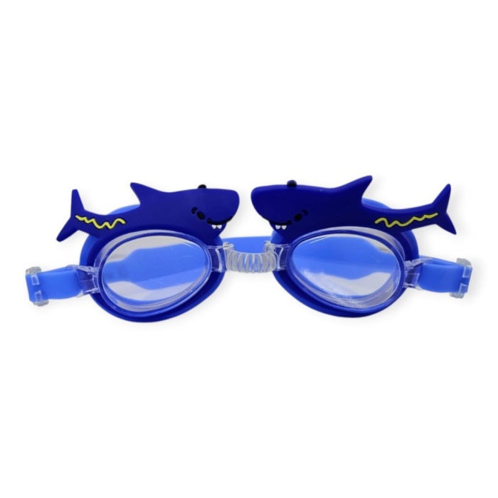Çocuk Yüzücü Gözlüğü Silikon Taşıma Çantalı Köpek Balığı - 9014 (Lisinya)