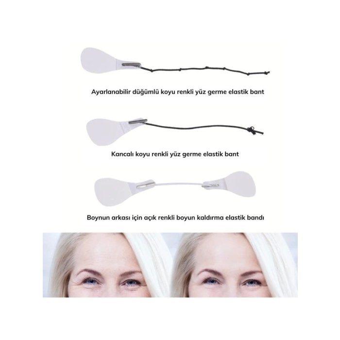 Yüz Kaş Göz Boyun Gerdirme Bantları Ve Lastikleri (40 Adet) - Lisinya