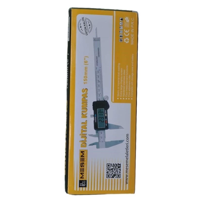 150 Mm Mekanik Çelik Kumpas Özel Kutulu Hassas Manuel Ölçü Aleti ( Lisinya )