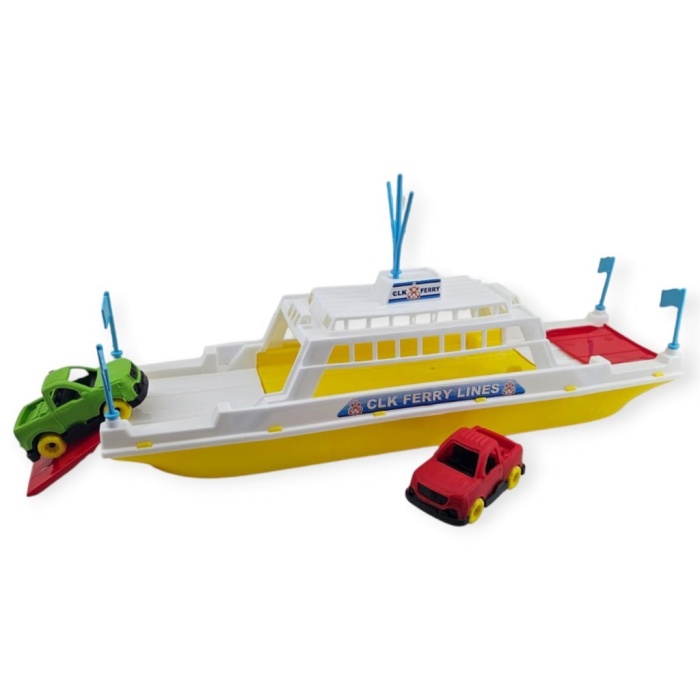Feribot Araç Taşııyan Gemi 45 cm - Sarı (Lisinya)
