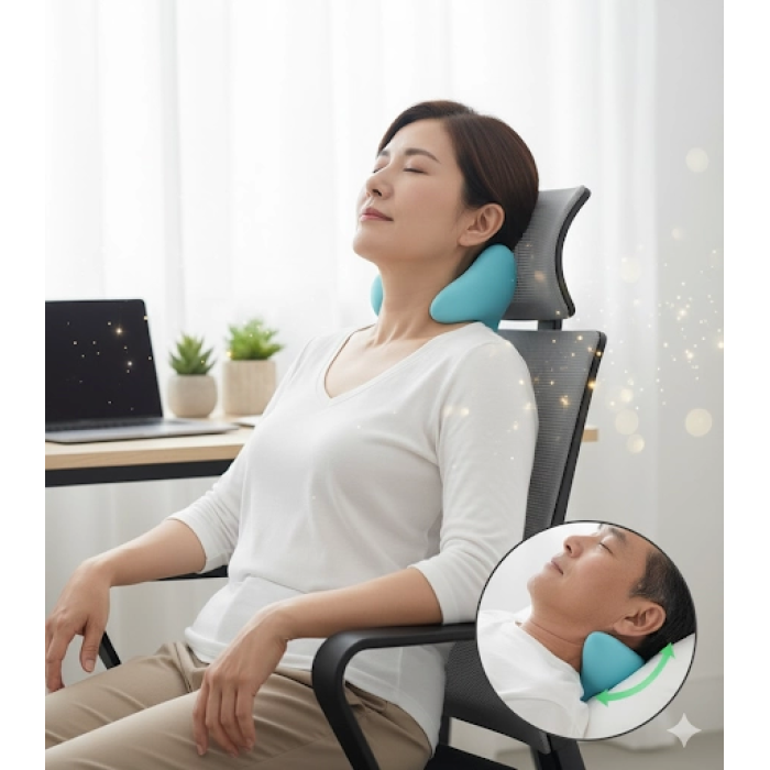 Boyun Hörgücü ve Kamburluk Önleyen Ortopedik Yastık | Dik Duruş, Sağlıklı Omurga ve Rahat Uyku Desteği ( Lisinya )