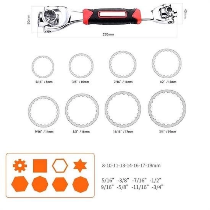 48 Fonksiyonlu Lokma Anahtar Seti Akıllı Lokma Anahatar Kiti ( Lisinya )