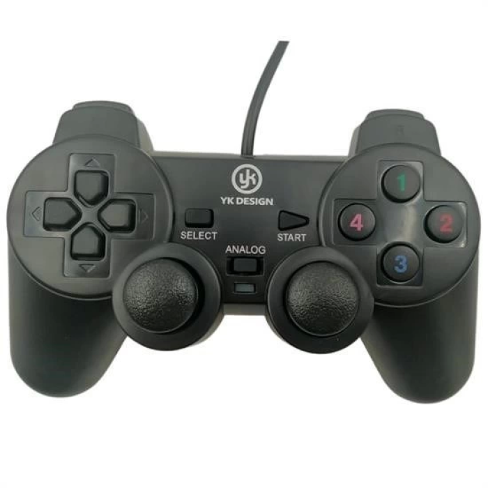 Çift Titreşimli Usb Kablolu Oyun Kolu Pc Uyumlu Vibration Gamepad ( Lisinya )
