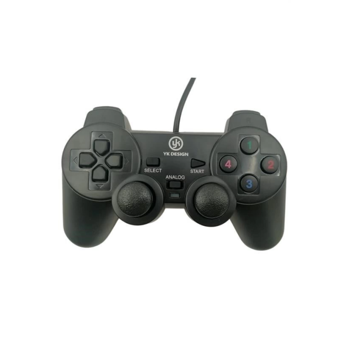 Çift Titreşimli Usb Kablolu Oyun Kolu Pc Uyumlu Vibration Gamepad ( Lisinya )