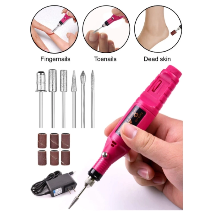 Manikür Pedikür Kalıcı Oje ve Protez Tırnak Uygulamaları İçin Elektrikli Tırnak Törpüsü ( Lisinya )