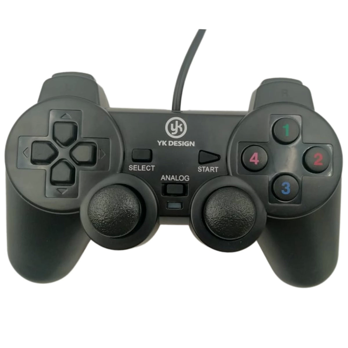 Çift Titreşimli Usb Kablolu Oyun Kolu Pc Uyumlu Vibration Gamepad ( Lisinya )