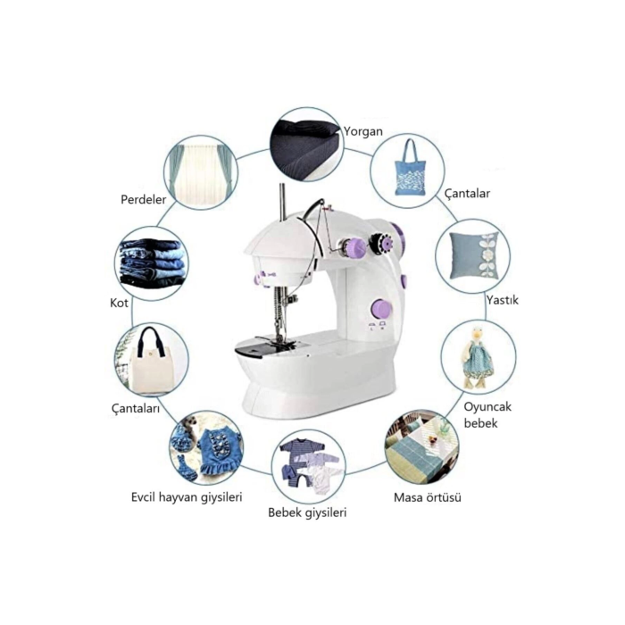 Mini Ev Dikiş Makinesi Pedallı Sewıng Machine ( Lisinya )