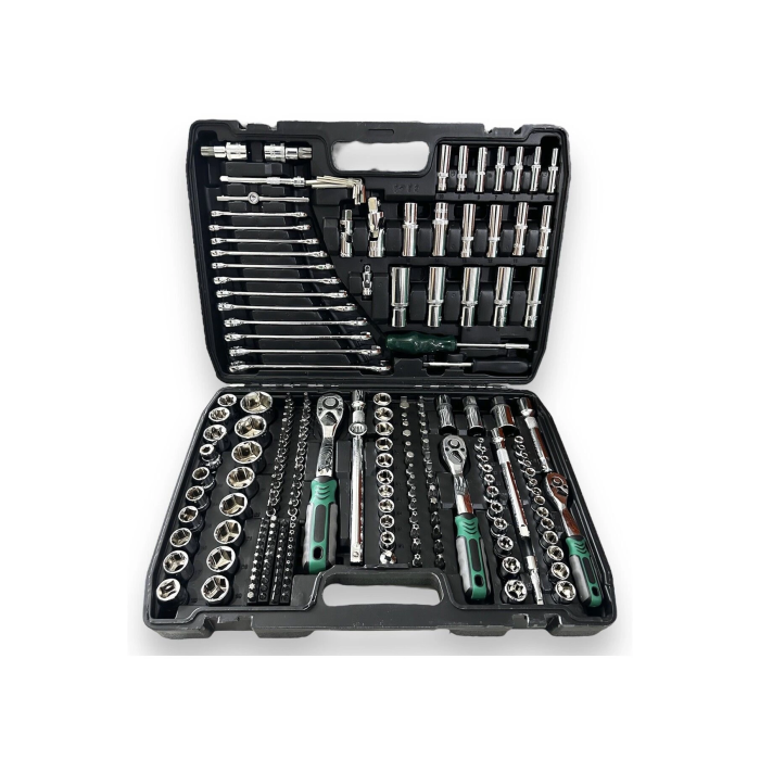 Tam Profesiyonel Germany 72 Diş Eğik Cırcır 216 Parça Lokma Takımı Oto Tamirci Tam Set 1/2-3/8-1/4 ( Lisinya )