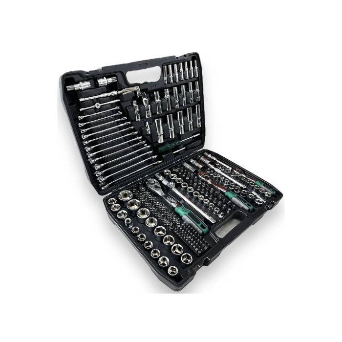 Tam Profesiyonel Germany 72 Diş Eğik Cırcır 216 Parça Lokma Takımı Oto Tamirci Tam Set 1/2-3/8-1/4 ( Lisinya )