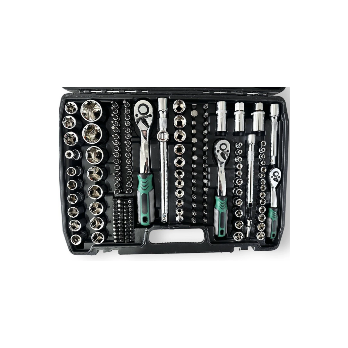 Tam Profesiyonel Germany 72 Diş Eğik Cırcır 216 Parça Lokma Takımı Oto Tamirci Tam Set 1/2-3/8-1/4 ( Lisinya )
