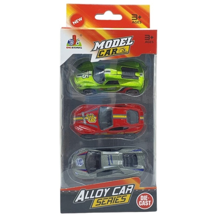 3lü Araba Yarış Seti - Die Cast - DS045 (Lisinya)