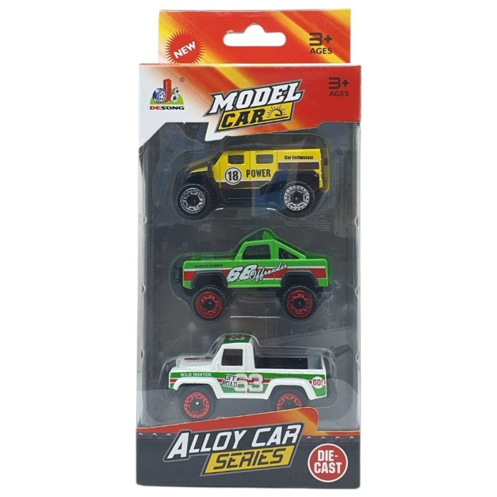3lü Araba Off-Road Seti - Die Cast - DS045 (Lisinya)