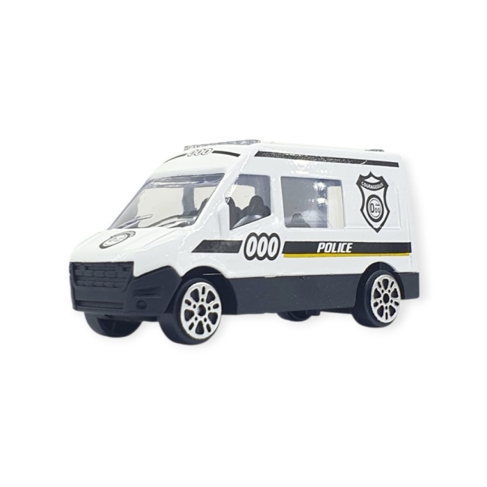 3lü İş Makinaları Road Seti - Die Cast - DS044 - Polis  (Lisinya)