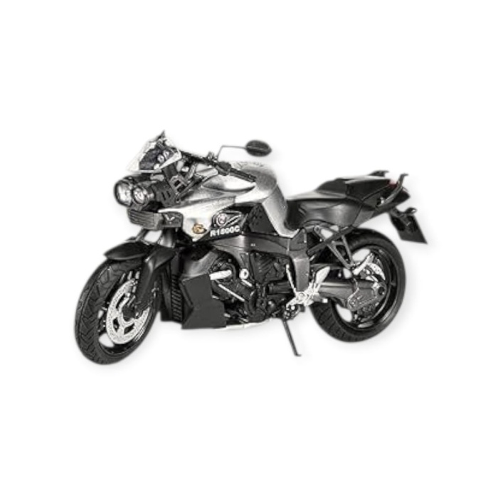 1:12 Ölçekli Model Motosiklet -  HX792-1- Gri (Lisinya)