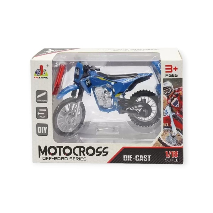 1:18 Ölçekli Model Motosiklet - DS928 - Mavi (Lisinya)