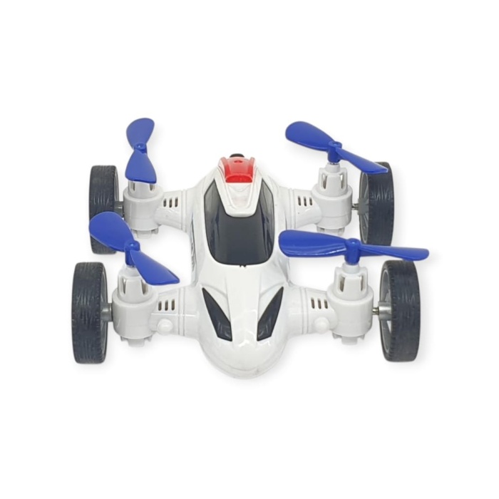 Sürtmeli Drone Araba Hareketli Pervane - Beyaz (Lisinya)