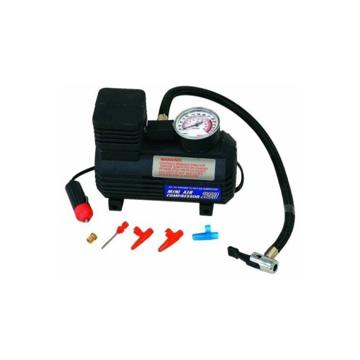 Araba Oto Araç Lastik Şişirme Pompası Hava Kompresörü 250psi 12v Volt Şişirici Kompresör Pompa Seti ( Lisinya )