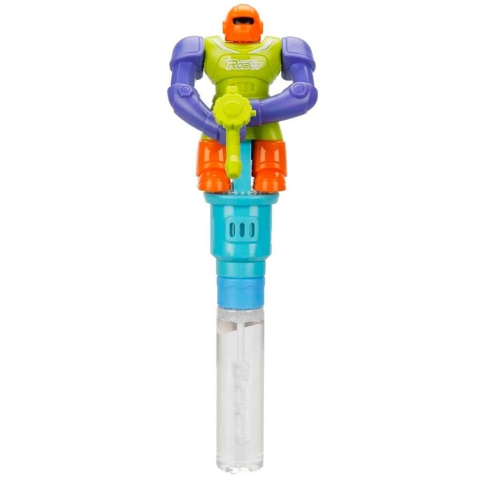 Robot Figürlü Su Oyunu - Baloncuk Oyunu - 625P - Turuncu Kasklı (Lisinya)