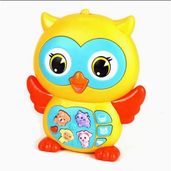 Baykuş Eğitici Bebek Piyanosu - Sarı (Lisinya)