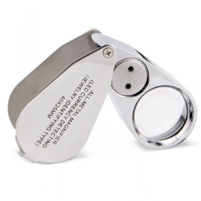 - Kontrol, Için özel Kutulu Metal ışıklı Lup 40x25 ( Lisinya )