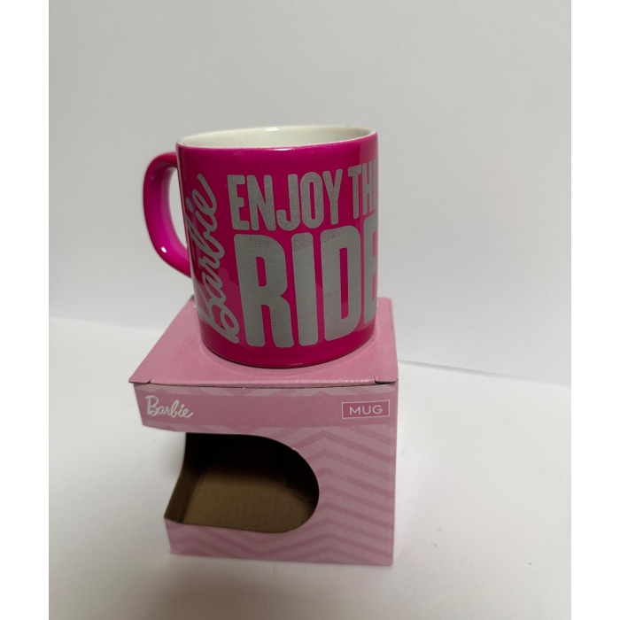 Seramik 1.Sınıf Kupa  Pembe-Gri Detaylı