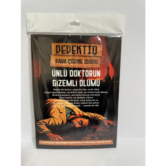 Dedektif Dava Çözme Oyunu  Ünlü Doktorun Gizemli Ölümü