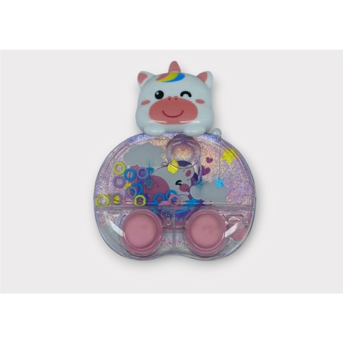 Işıklı Su Oyunu - Halka Geçirme - Fidget Oyun - Unicorn İnek  (Lisinya)