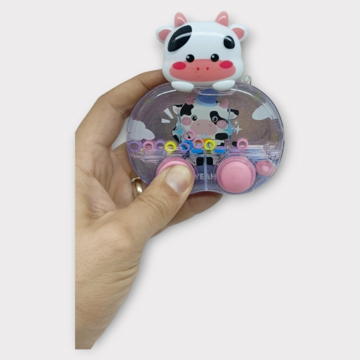 Işıklı Su Oyunu - Halka Geçirme - Fidget Oyun - Siyah İnek  (Lisinya)