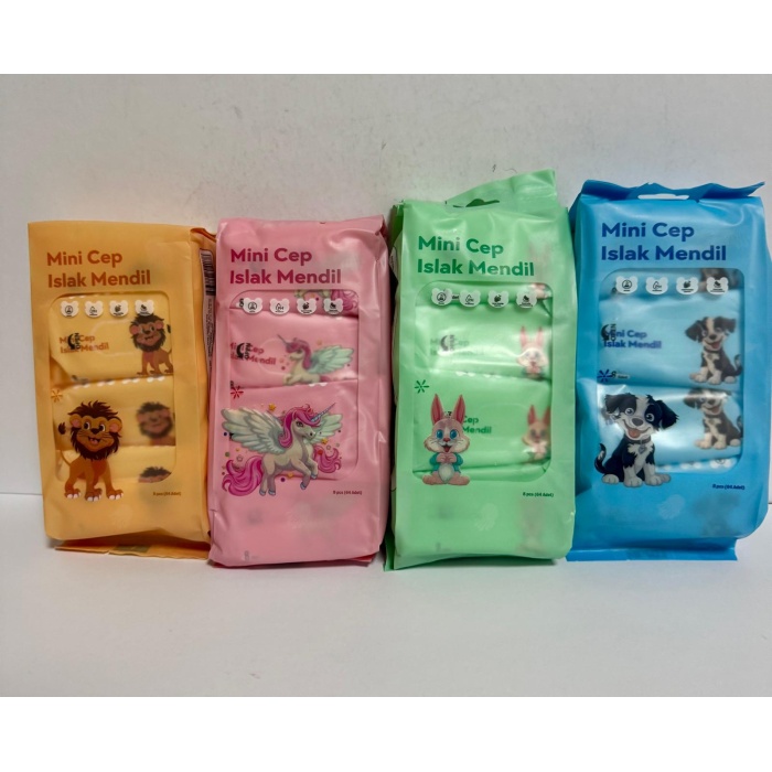 Islak Mendil Mini  4 lü Paket 8 li