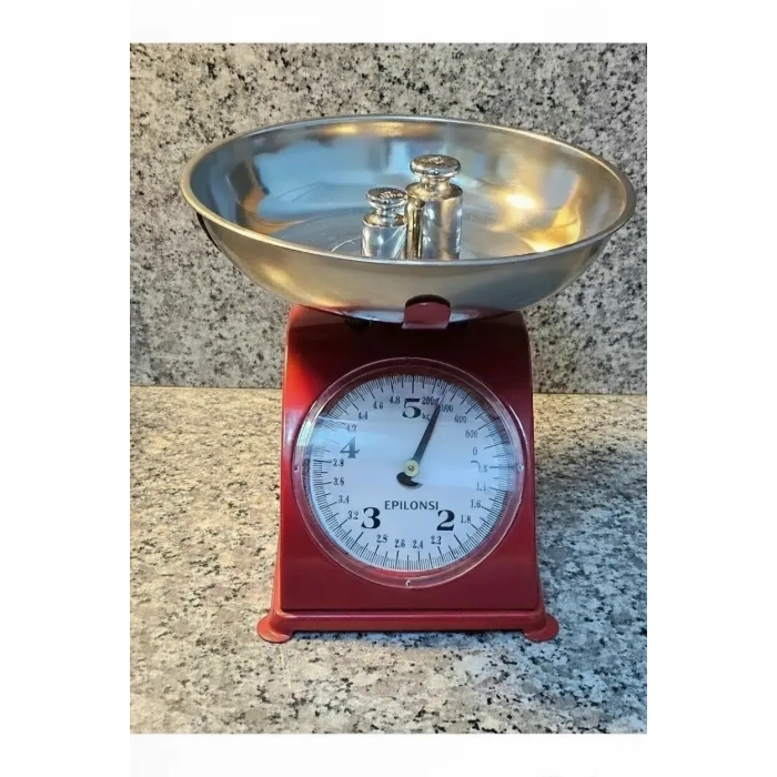 5 Kg Retro Nostalji Mutfak Tartısı Analog Terazi ( Lisinya )