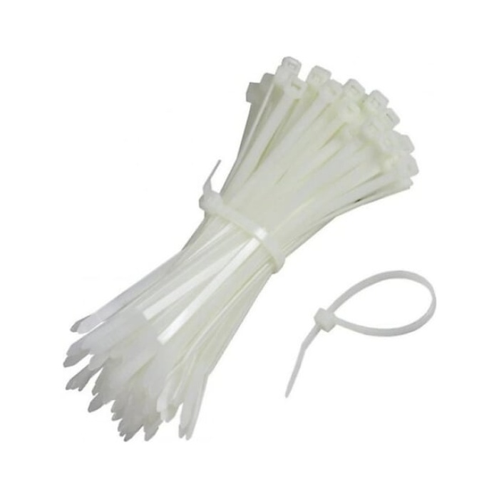 Kablo Bağları Beyaz & Siyah 2,5x100 mm - Kaliteli ve Güvenilir Bağlantılar için