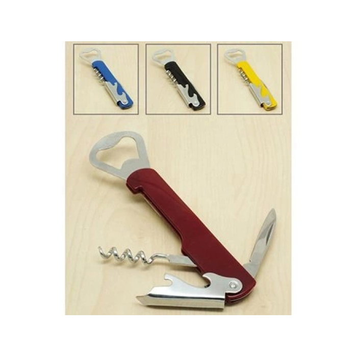 Çok Amaçlı ve Kullanışlı Metal Tirbişon - Açacak 4 Fonksiyonlu ( Lisinya )