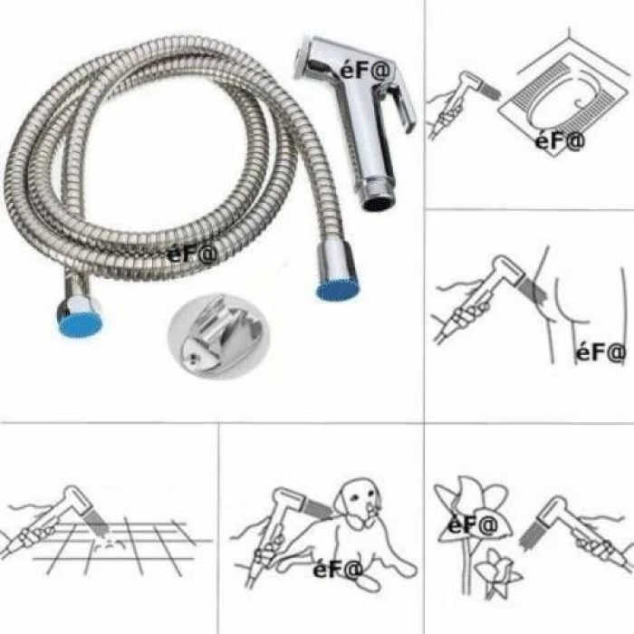 Sprey El Duşu Kedi Köpek Yıkama Tabancası Seti ve Kedi Köpek Yıkama Tarağı ( Lisinya )