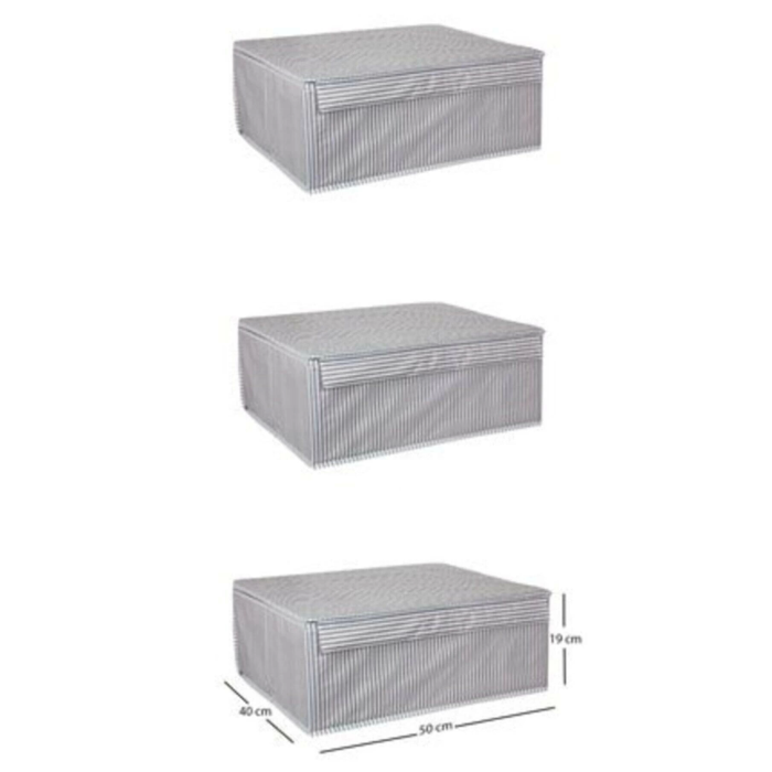 Baza Altı Boy Çok Amaçlı Düzenleyici Kutu Organizer Cırt Cırtlı Hurç 19cm X 40cm X 50cm (10 Adet) ( Lisinya )