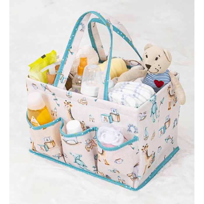 Baby Kullanımı Kolay Desenli Taşınabilir Bakım Çantası (yeşil) ( Lisinya )