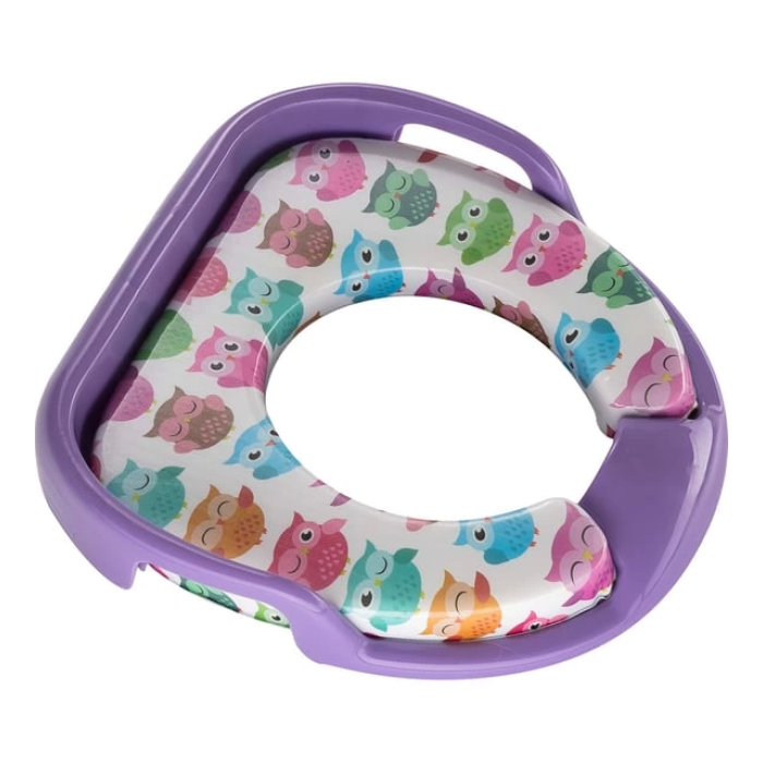 Softy Jumbo Kids Çocuk-Bebek Yanlardan Tutmalı Yumuşak Süngerli Klozet Kapağı Adaptörü ( Lisinya )