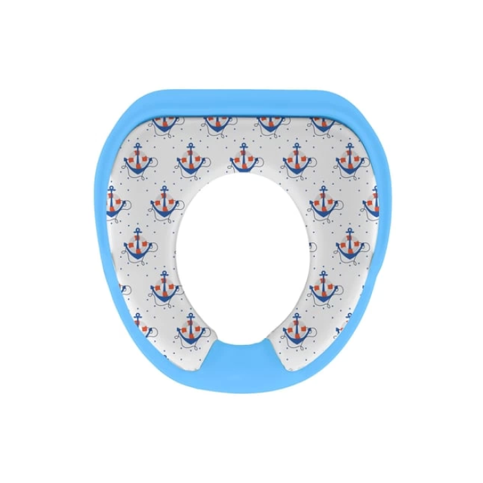 Softy Jumbo Kids Çocuk-Bebek Yanlardan Tutmalı Yumuşak Süngerli Klozet Kapağı Adaptörü ( Lisinya )