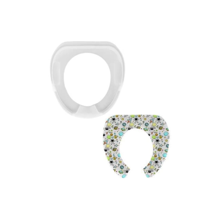 Softy Jumbo Kids Çocuk-Bebek Yanlardan Tutmalı Yumuşak Süngerli Klozet Kapağı Adaptörü ( Lisinya )