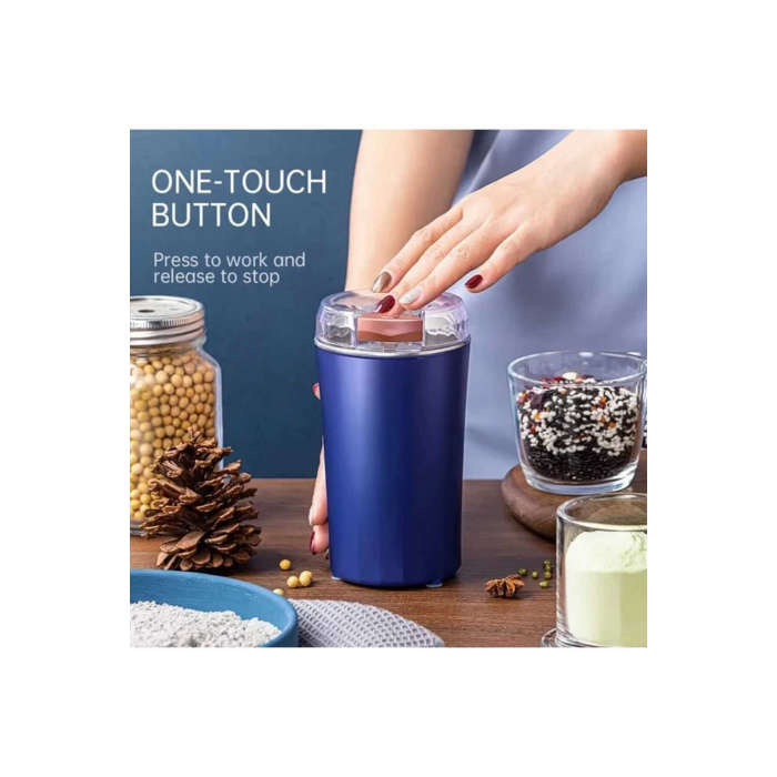 Kahve ve Baharat Öğütücü Paslanmaz Çelik Kahve Değirmeni Yedek Bıçak Hediyeli ( Lisinya )