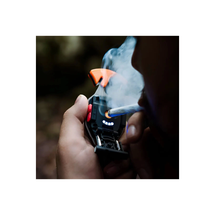 Çok Fonksiyonlu Mini Led Lamba Anahtarlık ve Çakmak USB Şarjlı Kamp İçin Taşınabilir 7 Modlu ( Lisinya )