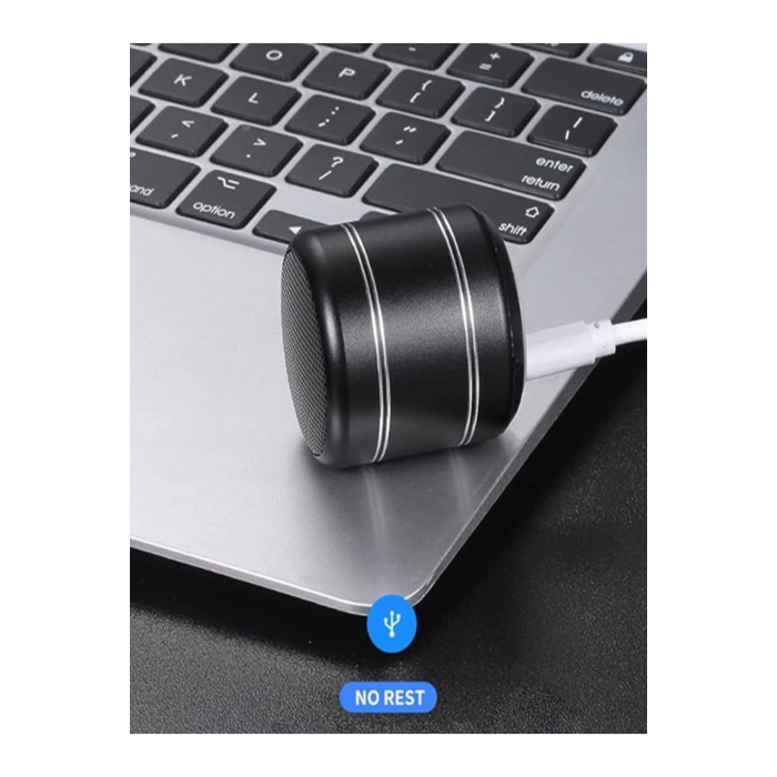 Mini Alüminyum TWS Kablosuz Bluetooth Hoparlör – Yuvarlak Metal Tasarım, Yüksek Bas ve Taşınabilir Özellikler ( Lisinya )