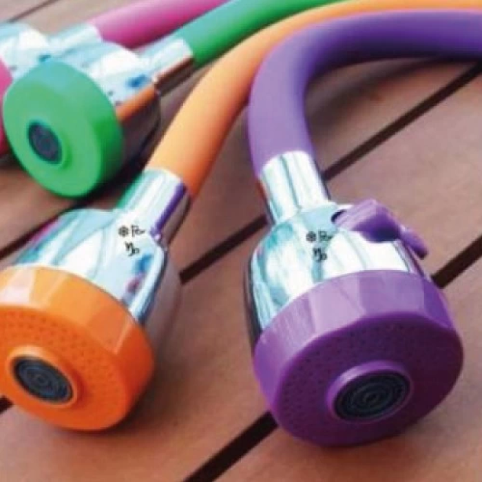 Renkli Oynar Başlıklı Silikonlu Musluk Başlığı Kubar Su Tasarruflu Musluk Başlığı ( Lisinya )