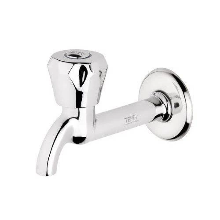 Klasik Musluk Uzun Başlık Kırmızı Sıcak Su Topbaş Topaç Koç Başlık Duvardan Tek Giriş Aynasız ( Lisinya )