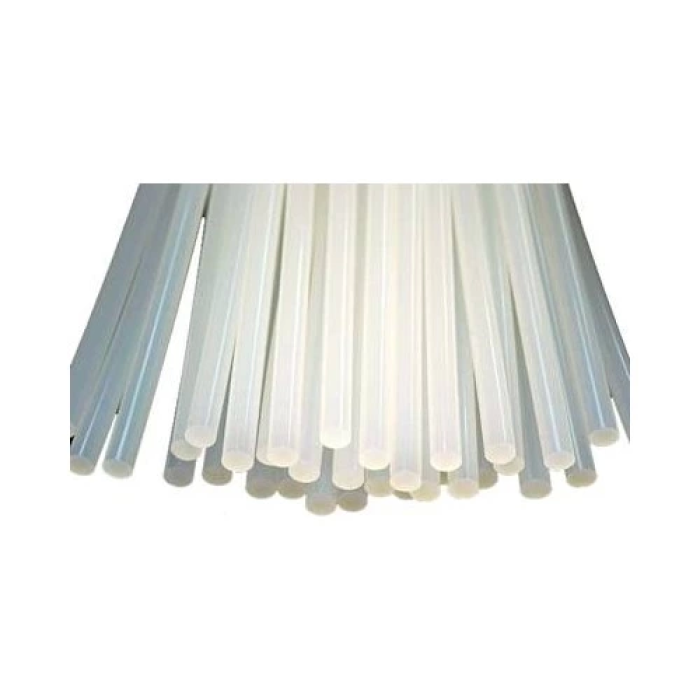 Şeffaf Sıcak Silikon Çubuğu Mum Silikon İnce 1 Kg 30 Cm ( Lisinya )